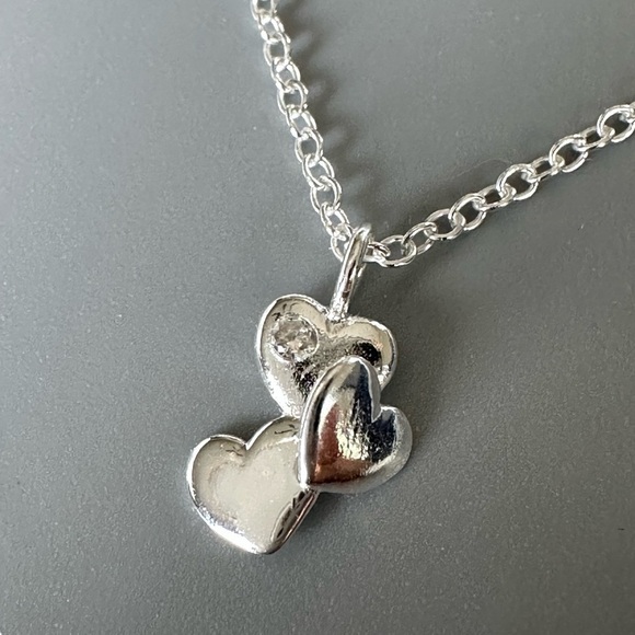 Sterling Silver Heart Necklace - Picture 4 of 10